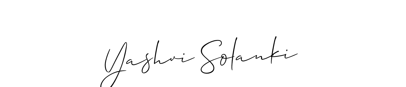 Similarly Allison_Script is the best handwritten signature design. Signature creator online .You can use it as an online autograph creator for name Yashvi Solanki. Yashvi Solanki signature style 2 images and pictures png