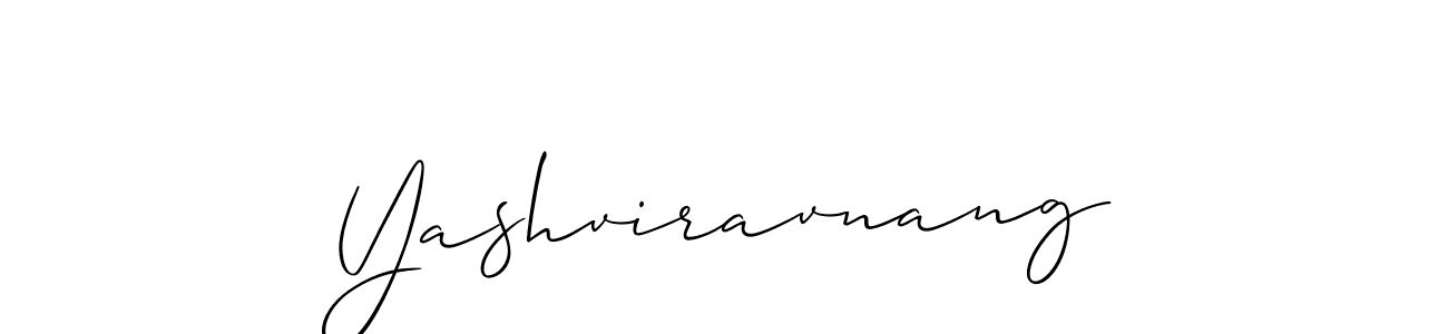 How to make Yashviravnang name signature. Use Allison_Script style for creating short signs online. This is the latest handwritten sign. Yashviravnang signature style 2 images and pictures png