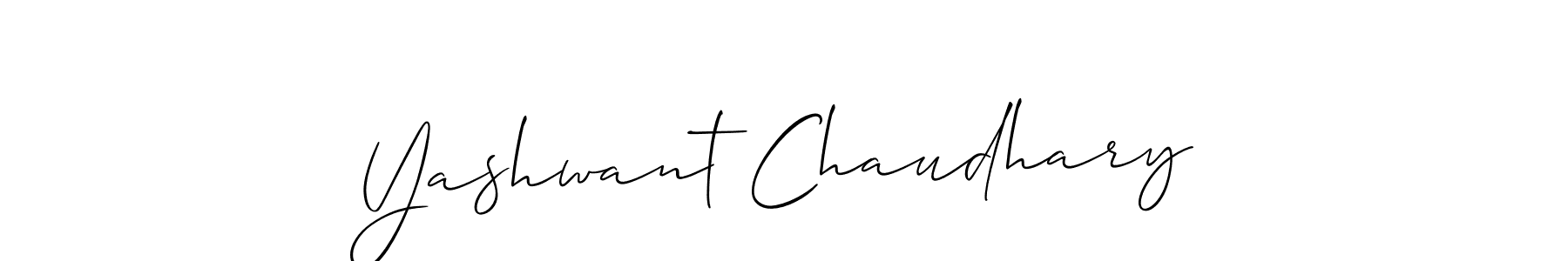 It looks lik you need a new signature style for name Yashwant Chaudhary. Design unique handwritten (Allison_Script) signature with our free signature maker in just a few clicks. Yashwant Chaudhary signature style 2 images and pictures png