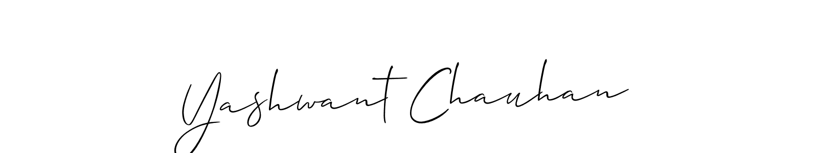 Use a signature maker to create a handwritten signature online. With this signature software, you can design (Allison_Script) your own signature for name Yashwant Chauhan. Yashwant Chauhan signature style 2 images and pictures png