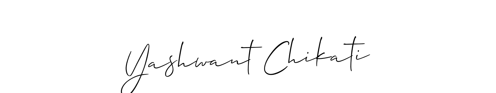 if you are searching for the best signature style for your name Yashwant Chikati. so please give up your signature search. here we have designed multiple signature styles  using Allison_Script. Yashwant Chikati signature style 2 images and pictures png