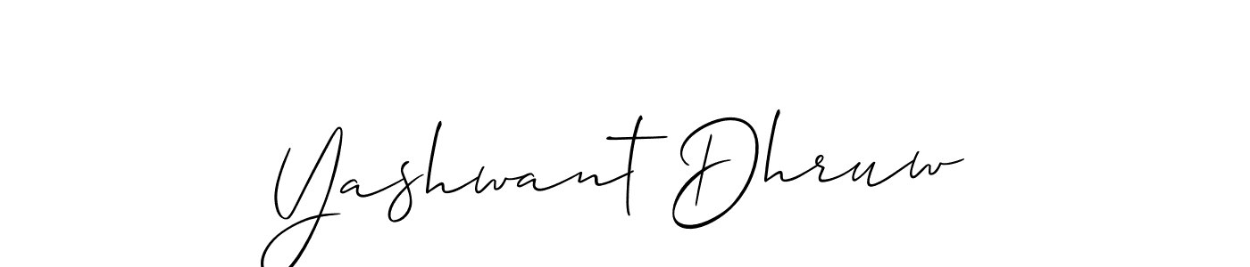 Also You can easily find your signature by using the search form. We will create Yashwant Dhruw name handwritten signature images for you free of cost using Allison_Script sign style. Yashwant Dhruw signature style 2 images and pictures png
