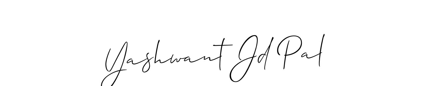 Make a beautiful signature design for name Yashwant Jd Pal. With this signature (Allison_Script) style, you can create a handwritten signature for free. Yashwant Jd Pal signature style 2 images and pictures png