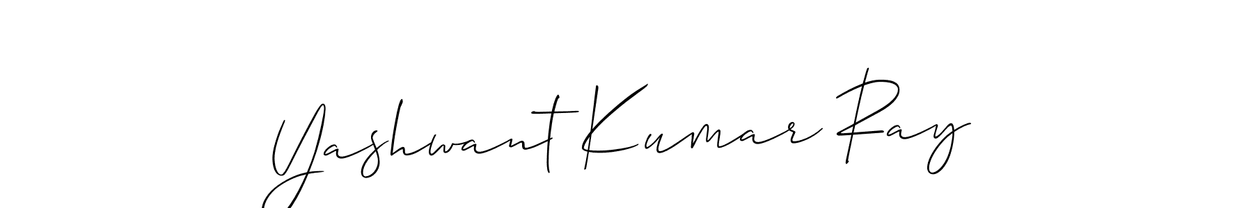 How to make Yashwant Kumar Ray name signature. Use Allison_Script style for creating short signs online. This is the latest handwritten sign. Yashwant Kumar Ray signature style 2 images and pictures png