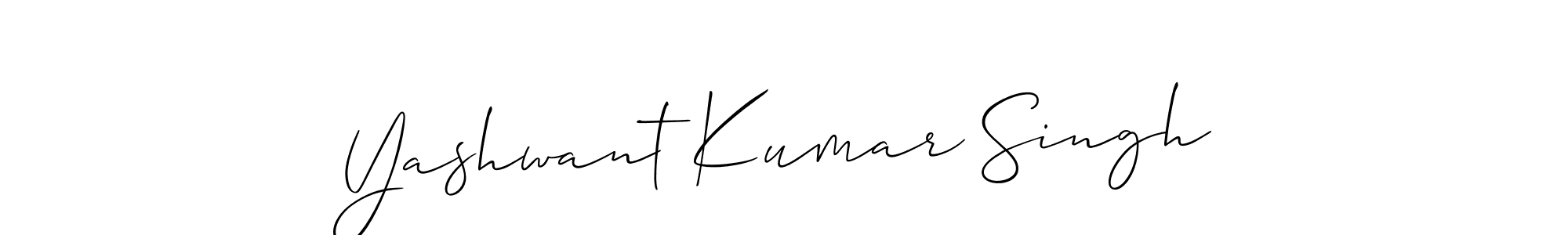 This is the best signature style for the Yashwant Kumar Singh name. Also you like these signature font (Allison_Script). Mix name signature. Yashwant Kumar Singh signature style 2 images and pictures png