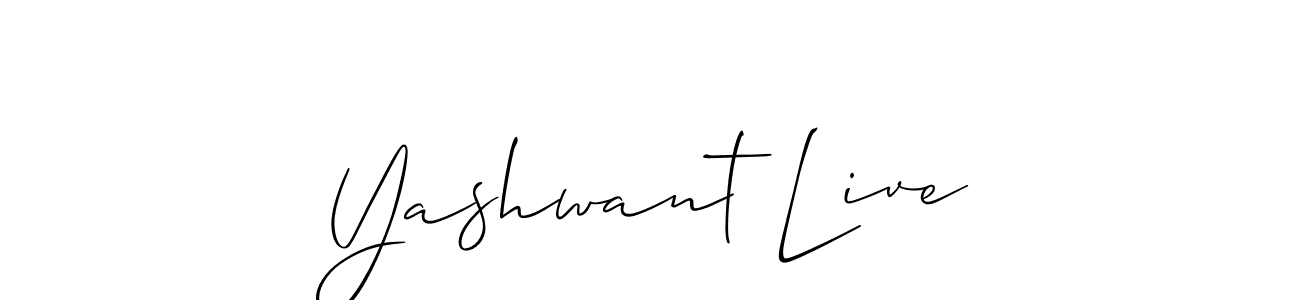 How to Draw Yashwant Live signature style? Allison_Script is a latest design signature styles for name Yashwant Live. Yashwant Live signature style 2 images and pictures png