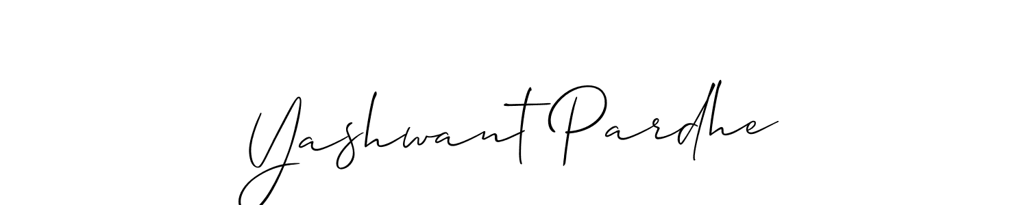 Also You can easily find your signature by using the search form. We will create Yashwant Pardhe name handwritten signature images for you free of cost using Allison_Script sign style. Yashwant Pardhe signature style 2 images and pictures png