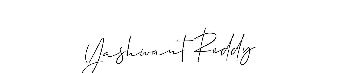 Design your own signature with our free online signature maker. With this signature software, you can create a handwritten (Allison_Script) signature for name Yashwant Reddy. Yashwant Reddy signature style 2 images and pictures png