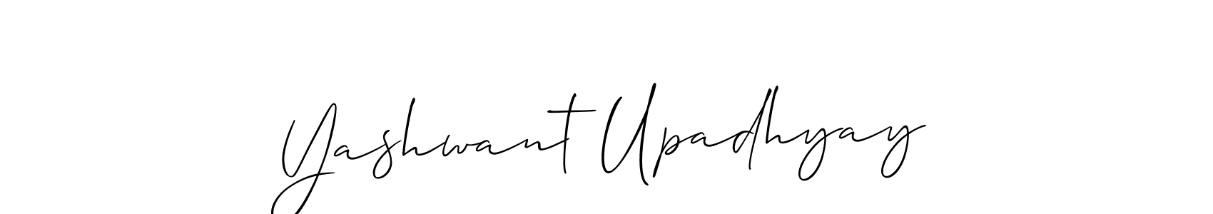Make a short Yashwant Upadhyay signature style. Manage your documents anywhere anytime using Allison_Script. Create and add eSignatures, submit forms, share and send files easily. Yashwant Upadhyay signature style 2 images and pictures png