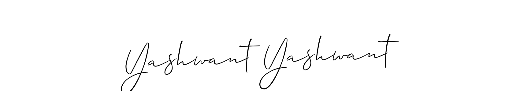 Best and Professional Signature Style for Yashwant Yashwant. Allison_Script Best Signature Style Collection. Yashwant Yashwant signature style 2 images and pictures png