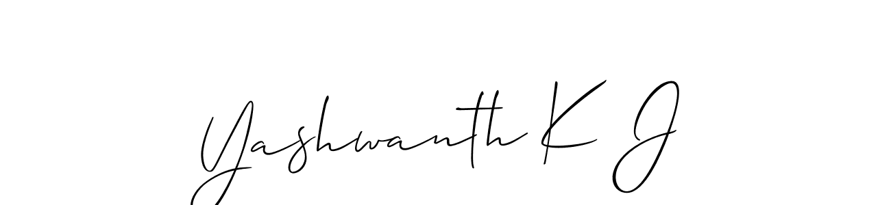 Make a beautiful signature design for name Yashwanth K J. Use this online signature maker to create a handwritten signature for free. Yashwanth K J signature style 2 images and pictures png