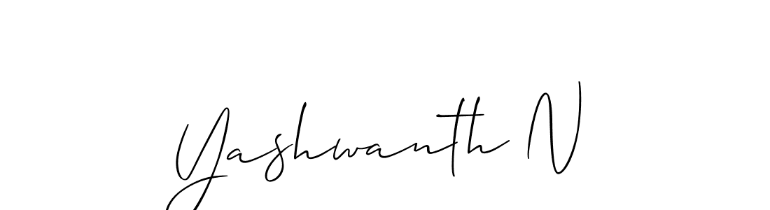 Similarly Allison_Script is the best handwritten signature design. Signature creator online .You can use it as an online autograph creator for name Yashwanth N. Yashwanth N signature style 2 images and pictures png