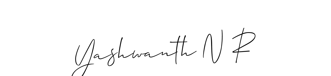if you are searching for the best signature style for your name Yashwanth N R. so please give up your signature search. here we have designed multiple signature styles  using Allison_Script. Yashwanth N R signature style 2 images and pictures png