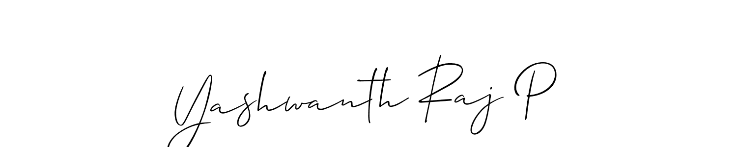Yashwanth Raj P stylish signature style. Best Handwritten Sign (Allison_Script) for my name. Handwritten Signature Collection Ideas for my name Yashwanth Raj P. Yashwanth Raj P signature style 2 images and pictures png