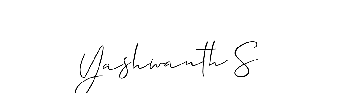 How to make Yashwanth S signature? Allison_Script is a professional autograph style. Create handwritten signature for Yashwanth S name. Yashwanth S signature style 2 images and pictures png