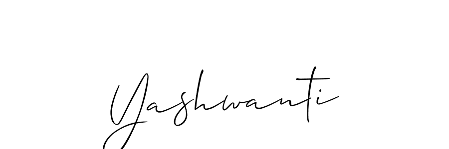 Design your own signature with our free online signature maker. With this signature software, you can create a handwritten (Allison_Script) signature for name Yashwanti. Yashwanti signature style 2 images and pictures png