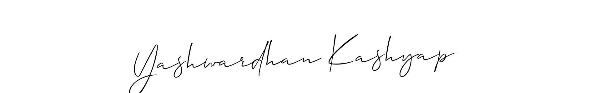 Make a short Yashwardhan Kashyap signature style. Manage your documents anywhere anytime using Allison_Script. Create and add eSignatures, submit forms, share and send files easily. Yashwardhan Kashyap signature style 2 images and pictures png