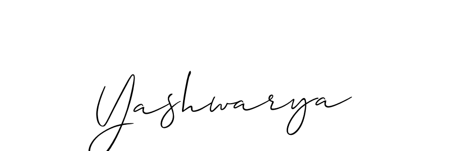 Create a beautiful signature design for name Yashwarya. With this signature (Allison_Script) fonts, you can make a handwritten signature for free. Yashwarya signature style 2 images and pictures png