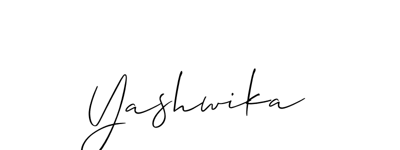 It looks lik you need a new signature style for name Yashwika. Design unique handwritten (Allison_Script) signature with our free signature maker in just a few clicks. Yashwika signature style 2 images and pictures png