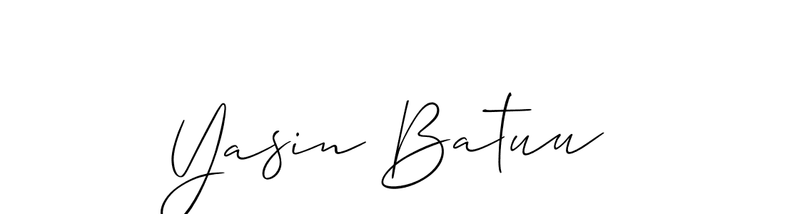 How to make Yasin Batuu signature? Allison_Script is a professional autograph style. Create handwritten signature for Yasin Batuu name. Yasin Batuu signature style 2 images and pictures png