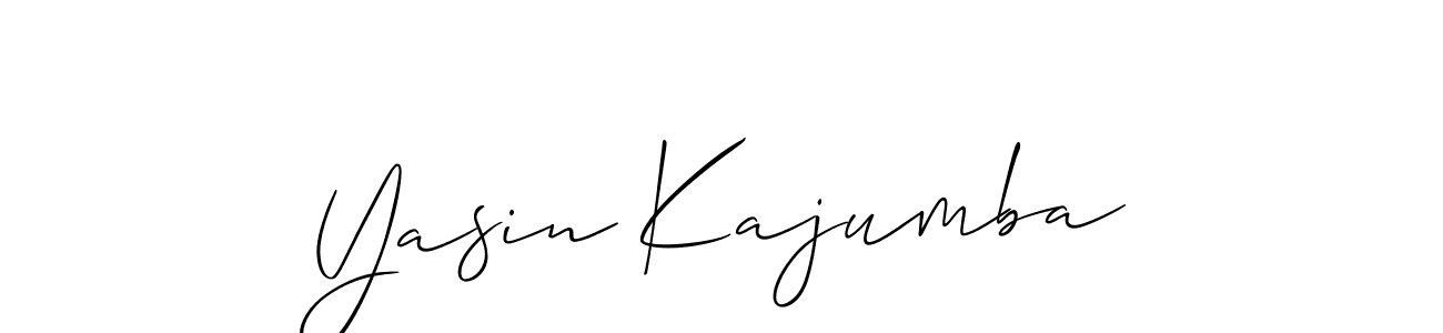 How to Draw Yasin Kajumba signature style? Allison_Script is a latest design signature styles for name Yasin Kajumba. Yasin Kajumba signature style 2 images and pictures png