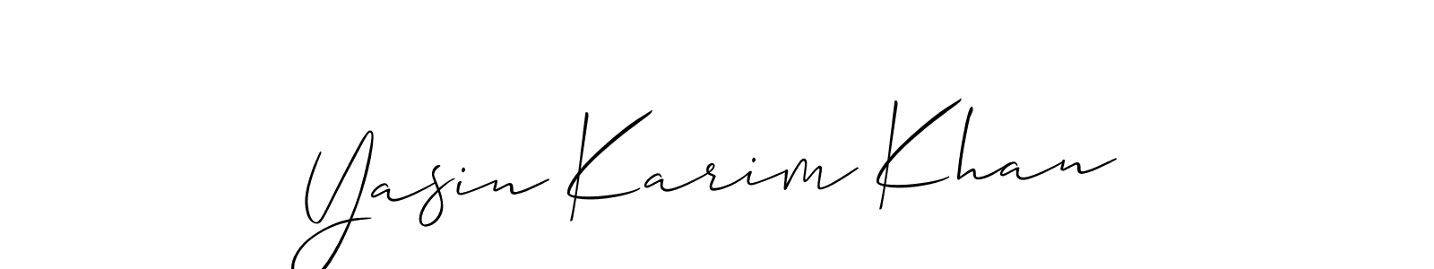 Once you've used our free online signature maker to create your best signature Allison_Script style, it's time to enjoy all of the benefits that Yasin Karim Khan name signing documents. Yasin Karim Khan signature style 2 images and pictures png