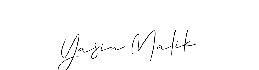 How to make Yasin Malik signature? Allison_Script is a professional autograph style. Create handwritten signature for Yasin Malik name. Yasin Malik signature style 2 images and pictures png
