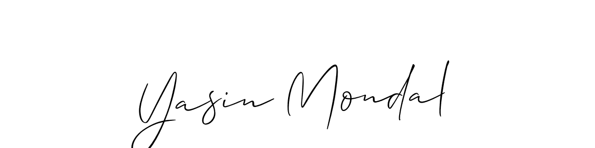 Yasin Mondal stylish signature style. Best Handwritten Sign (Allison_Script) for my name. Handwritten Signature Collection Ideas for my name Yasin Mondal. Yasin Mondal signature style 2 images and pictures png