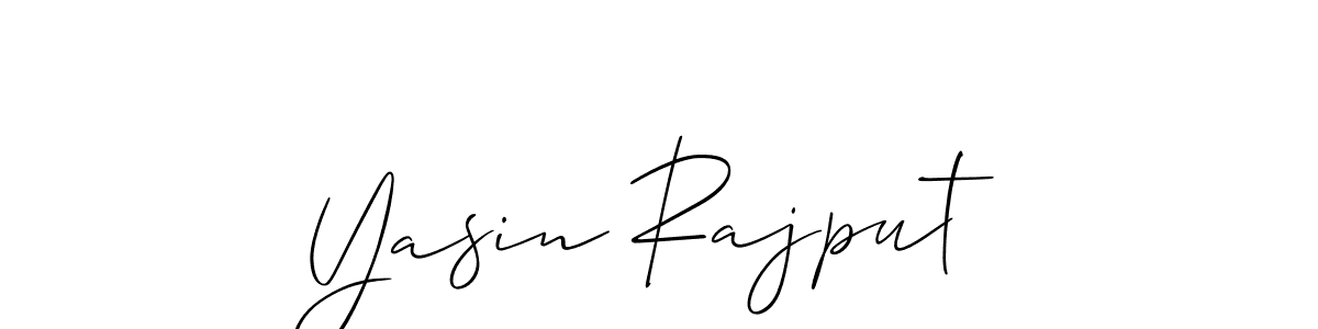 How to make Yasin Rajput signature? Allison_Script is a professional autograph style. Create handwritten signature for Yasin Rajput name. Yasin Rajput signature style 2 images and pictures png