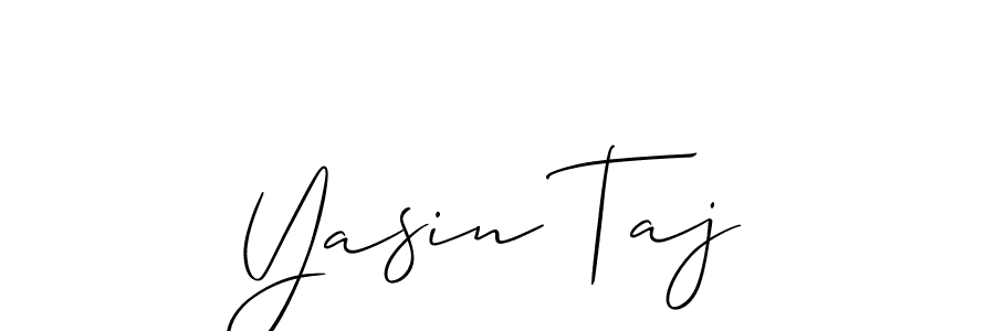 This is the best signature style for the Yasin Taj name. Also you like these signature font (Allison_Script). Mix name signature. Yasin Taj signature style 2 images and pictures png