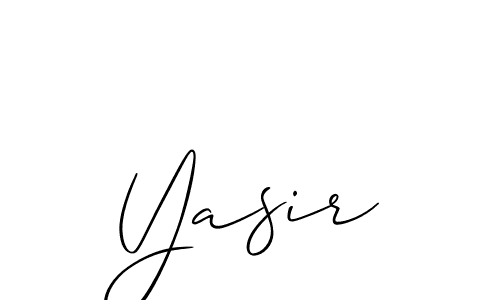 It looks lik you need a new signature style for name Yasir. Design unique handwritten (Allison_Script) signature with our free signature maker in just a few clicks. Yasir signature style 2 images and pictures png