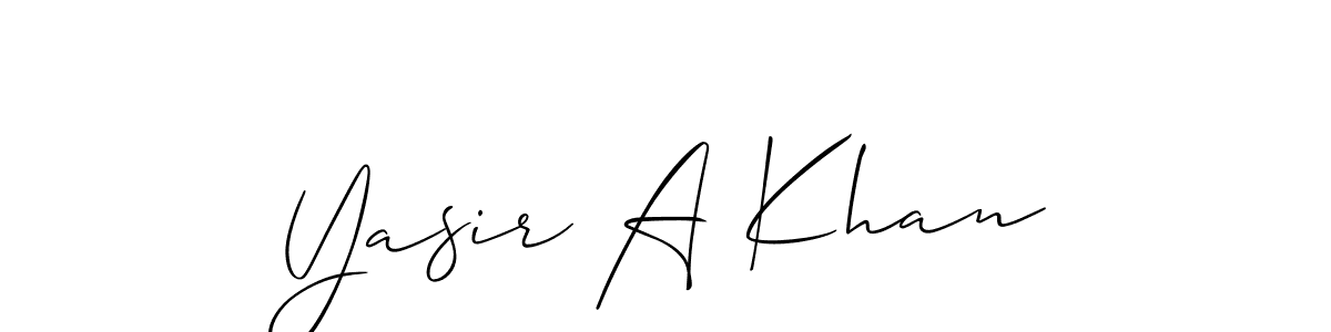 Once you've used our free online signature maker to create your best signature Allison_Script style, it's time to enjoy all of the benefits that Yasir A Khan name signing documents. Yasir A Khan signature style 2 images and pictures png