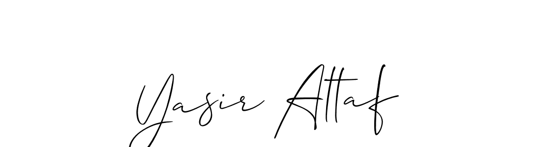 Make a beautiful signature design for name Yasir Altaf. With this signature (Allison_Script) style, you can create a handwritten signature for free. Yasir Altaf signature style 2 images and pictures png