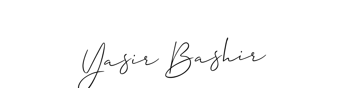 Make a short Yasir Bashir signature style. Manage your documents anywhere anytime using Allison_Script. Create and add eSignatures, submit forms, share and send files easily. Yasir Bashir signature style 2 images and pictures png