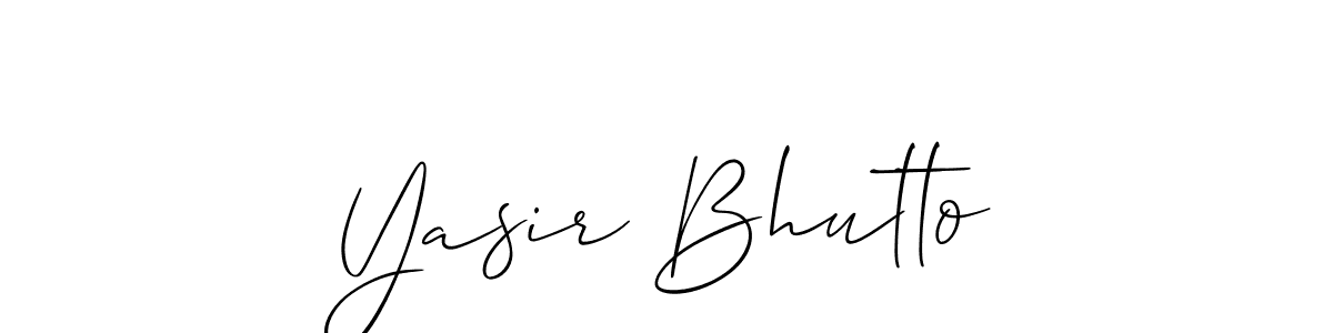 Make a beautiful signature design for name Yasir Bhutto. Use this online signature maker to create a handwritten signature for free. Yasir Bhutto signature style 2 images and pictures png