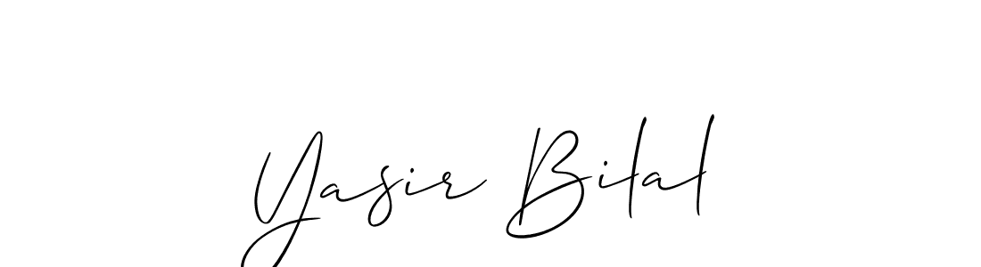You should practise on your own different ways (Allison_Script) to write your name (Yasir Bilal) in signature. don't let someone else do it for you. Yasir Bilal signature style 2 images and pictures png