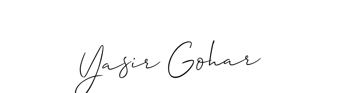 Similarly Allison_Script is the best handwritten signature design. Signature creator online .You can use it as an online autograph creator for name Yasir Gohar. Yasir Gohar signature style 2 images and pictures png
