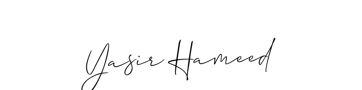 How to Draw Yasir Hameed signature style? Allison_Script is a latest design signature styles for name Yasir Hameed. Yasir Hameed signature style 2 images and pictures png