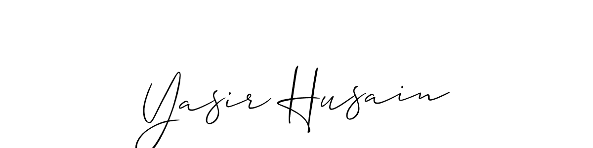 It looks lik you need a new signature style for name Yasir Husain. Design unique handwritten (Allison_Script) signature with our free signature maker in just a few clicks. Yasir Husain signature style 2 images and pictures png