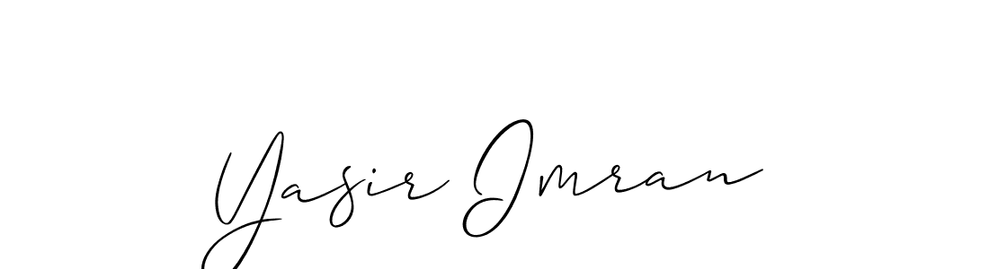 It looks lik you need a new signature style for name Yasir Imran. Design unique handwritten (Allison_Script) signature with our free signature maker in just a few clicks. Yasir Imran signature style 2 images and pictures png