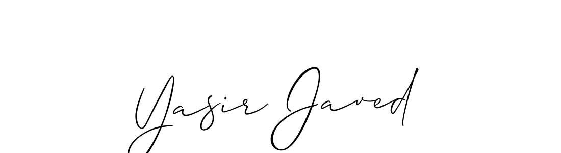Make a short Yasir Javed signature style. Manage your documents anywhere anytime using Allison_Script. Create and add eSignatures, submit forms, share and send files easily. Yasir Javed signature style 2 images and pictures png