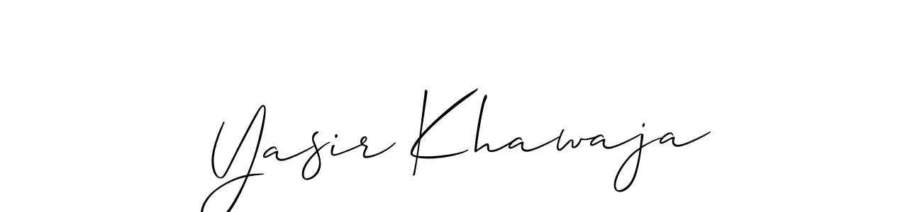 This is the best signature style for the Yasir Khawaja name. Also you like these signature font (Allison_Script). Mix name signature. Yasir Khawaja signature style 2 images and pictures png