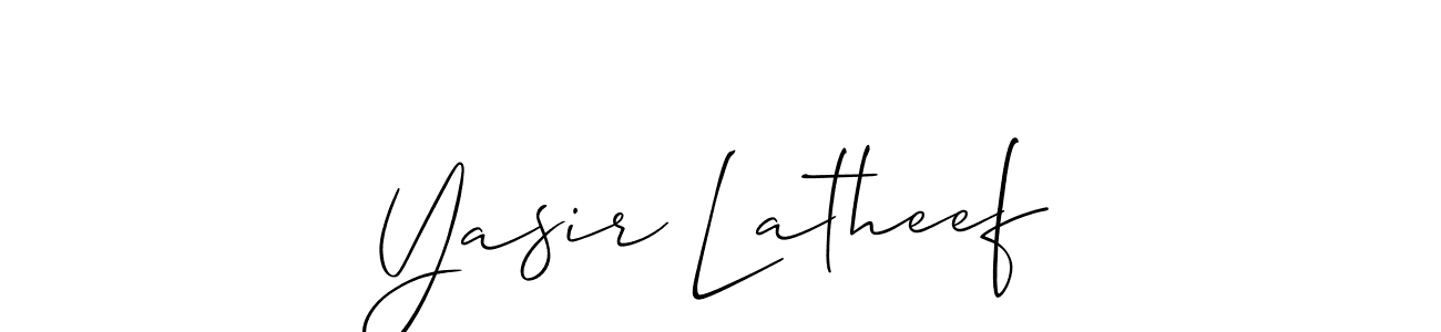 Make a beautiful signature design for name Yasir Latheef. Use this online signature maker to create a handwritten signature for free. Yasir Latheef signature style 2 images and pictures png