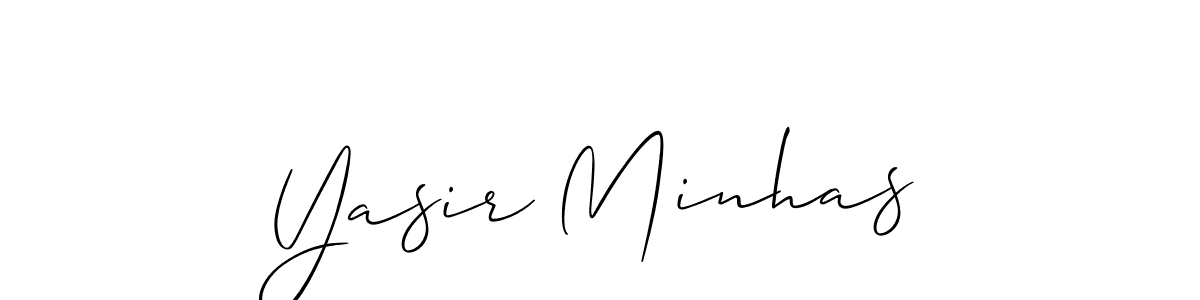 How to Draw Yasir Minhas signature style? Allison_Script is a latest design signature styles for name Yasir Minhas. Yasir Minhas signature style 2 images and pictures png