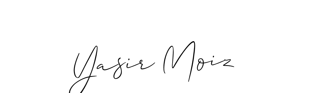 Make a short Yasir Moiz signature style. Manage your documents anywhere anytime using Allison_Script. Create and add eSignatures, submit forms, share and send files easily. Yasir Moiz signature style 2 images and pictures png