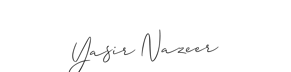 Here are the top 10 professional signature styles for the name Yasir Nazeer. These are the best autograph styles you can use for your name. Yasir Nazeer signature style 2 images and pictures png