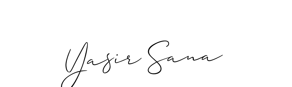 Also You can easily find your signature by using the search form. We will create Yasir Sana name handwritten signature images for you free of cost using Allison_Script sign style. Yasir Sana signature style 2 images and pictures png