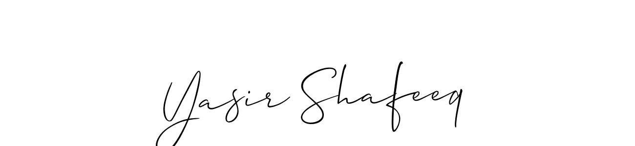 How to Draw Yasir Shafeeq signature style? Allison_Script is a latest design signature styles for name Yasir Shafeeq. Yasir Shafeeq signature style 2 images and pictures png
