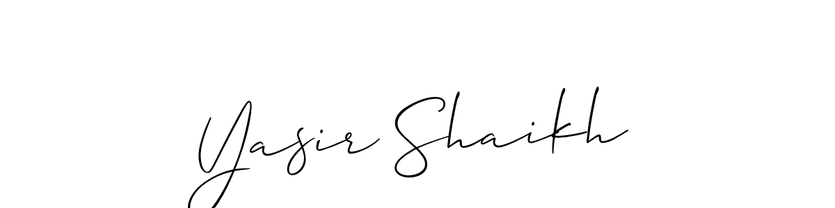 Once you've used our free online signature maker to create your best signature Allison_Script style, it's time to enjoy all of the benefits that Yasir Shaikh name signing documents. Yasir Shaikh signature style 2 images and pictures png