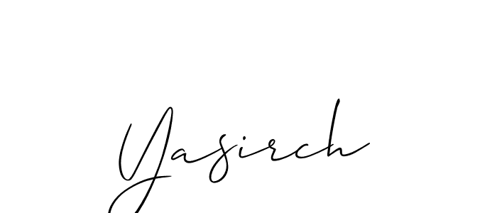 if you are searching for the best signature style for your name Yasirch. so please give up your signature search. here we have designed multiple signature styles  using Allison_Script. Yasirch signature style 2 images and pictures png